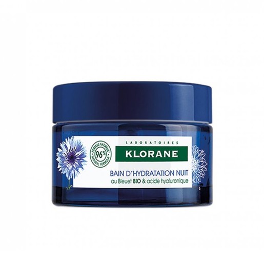 Klorane Bleuet Water Sleeping Mask With Organic Cornflower & Hyaluronic Acid Απαλή Ενυδατική Κρέμα Νύχτας 50ml Klorane Bleuet Water Sleeping Mask With Organic Cornflower & Hyaluronic Acid Απαλή Ενυδατική Κρέμα Νύχτας 50ml