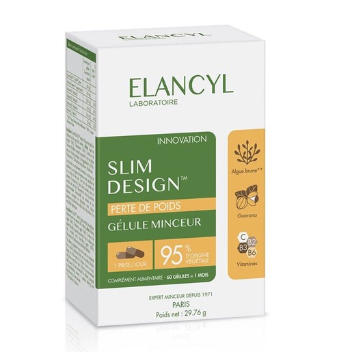 Elancyl Slim Design Gelule Minceur Συμπλήρωμα Διατροφής, Υποβοηθά το Αδυνάτισμα & Διατηρεί το Δέρμα Σφριγηλό 60 Caps Elancyl Slim Design Gelule Minceur Συμπλήρωμα Διατροφής, Υποβοηθά το Αδυνάτισμα & Διατηρεί το Δέρμα Σφριγηλό 60 Caps