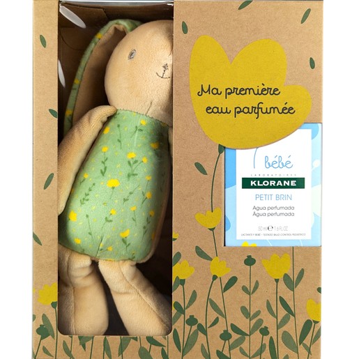 Klorane Promo Bebe Petit Brin Scented Water for Baby 50ml & Δώρο Green Rabbit Soft Toy 1 Τεμάχιο