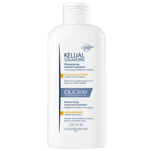 Ducray Kelual Squanorm Regulating Treatment Shampoo Dry Dandruff 200ml