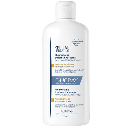 Ducray Kelual Squanorm Regulating Treatment Shampoo Dry Dandruff - 400ml