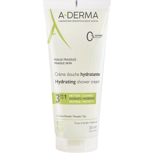 A-Derma 3in1 Hydrating Shower Cream 200ml