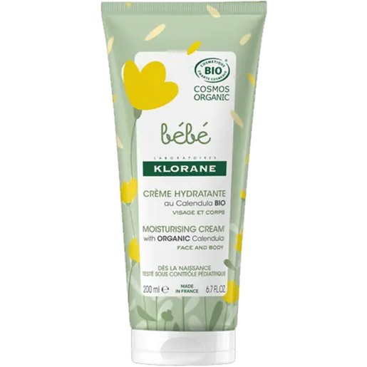 Klorane Bebe organic Calendula Face & Body Moisturising Cream 200ml