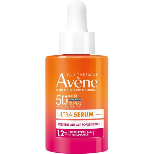 Avene Instant Plump Spf50+, 1.2% Hyaluronic Acid & Niacinamide Ultra Serum 30ml
