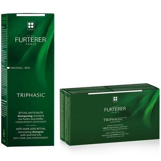 Rene Furterer Πακέτο Προσφοράς Triphasic, Shampoo Κατά της Τριχόπτωσης 200ml & Θεραπεία/Ορός Κατά της Τριχόπτωσης 8x5,5ml Rene Furterer Πακέτο Προσφοράς Triphasic, Shampoo Κατά της Τριχόπτωσης 200ml & Θεραπεία/Ορός Κατά της Τριχόπτωσης 8x5,5ml