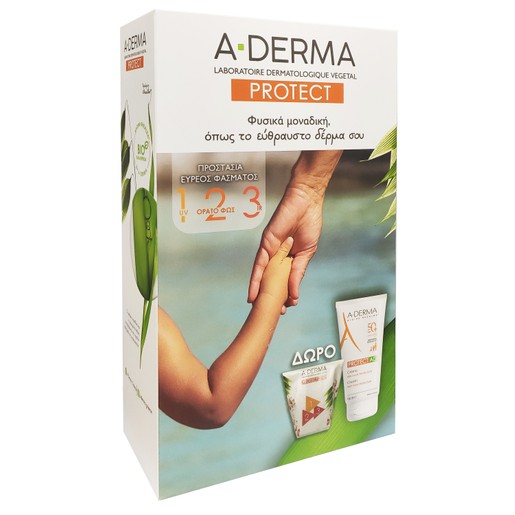 A-Derma Πακέτο Προσφοράς Protect AD Creme Spf50+ 150ml & Δώρο Ισοθερμικό Τσαντάκι A-Derma Πακέτο Προσφοράς Protect AD Creme Spf50+ 150ml & Δώρο Ισοθερμικό Τσαντάκι