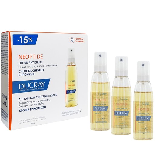 Ducray Neoptide Lotion Antichute Λοσιόν Αγωγής Κατά της Προοδευτικής Τριχόπτωσης στην Γυναίκα 3 Φιαλίδια x30ml Promo -15% Ducray Neoptide Lotion Antichute Λοσιόν Αγωγής Κατά της Προοδευτικής Τριχόπτωσης στην Γυναίκα 3 Φιαλίδια x30ml Promo -15%
