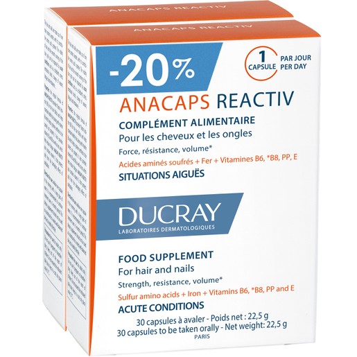 Ducray Promo Anacaps Reactiv 60caps (2x30caps)