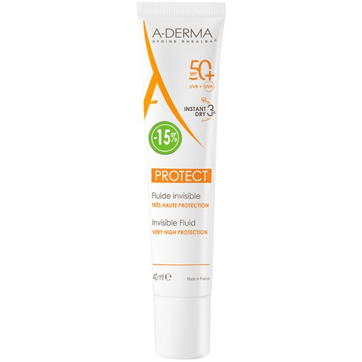 A-Derma Protect Invisible Fluid Spf50+, 40ml σε Ειδική Τιμή