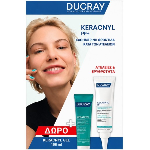 Ducray Promo Keracnyl PP+ Anti-Blemish Cream 30ml & Δώρο Face & Body Foaming Gel 100ml