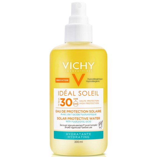 Vichy Ideal Soleil Solar Protective Water With Hyaluronic Acid Spf30, 200ml