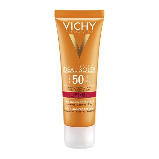 Vichy Ideal Soleil Spf50 Anti-Age Antioxidant 3 in 1, 50ml Vichy Ideal Soleil Spf50 Anti-Age Antioxidant 3 in 1, 50ml