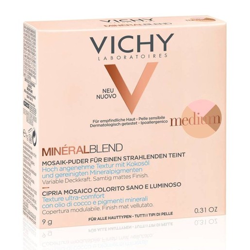 Vichy MineralBlend Make Up Healthy Glow Tri-Colour Powder Medium Τρίχρωμη Πούδρα για Λάμψη & Ενυδατωμένη Επιδερμίδα 9gr Vichy MineralBlend Make Up Healthy Glow Tri-Colour Powder Medium Τρίχρωμη Πούδρα για Λάμψη & Ενυδατωμένη Επιδερμίδα 9gr