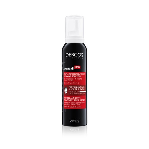Vichy Dercos Men Aminexil Αφρός Τριπλής Δράσης Κατά Της Ανδρικής Τριχόπτωσης 150ml Vichy Dercos Men Aminexil Αφρός Τριπλής Δράσης Κατά Της Ανδρικής Τριχόπτωσης 150ml
