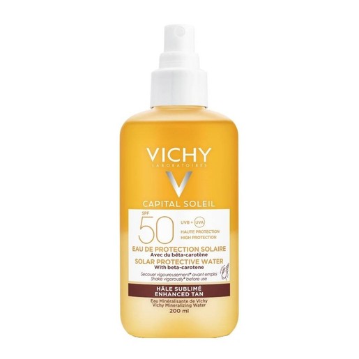 Vichy Capital Soleil Solar Protective Water With Beta Carotene Spf50 Νερό Υψηλής Προστασίας από τον Ήλιο με Βήτα Καροτίνη 200ml Vichy Capital Soleil Solar Protective Water With Beta Carotene Spf50 Νερό Υψηλής Προστασίας από τον Ήλιο με Βήτα Καροτίνη 200ml