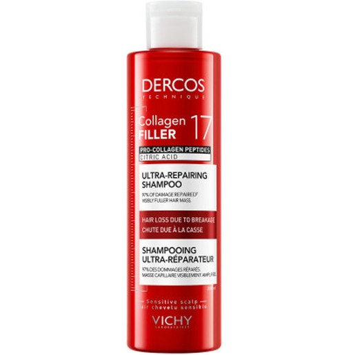 Vichy Dercos Collagen 17 Filler Ultra-Repairing Shampoo 200g