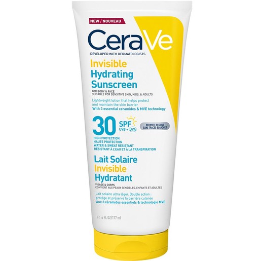 Cerave Invisible Hydrating Spf30 Sunscreen 177ml