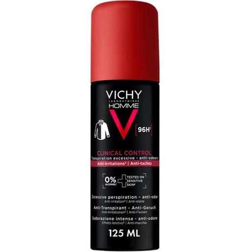 Vichy Homme Clinical Control 96h Anti-Transpirant & Deodorant Spray 125ml