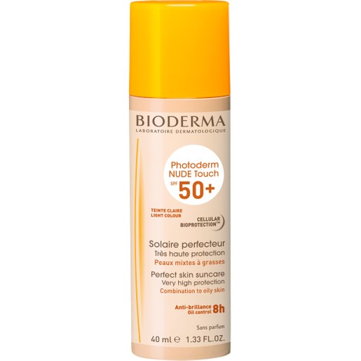 Bioderma Photoderm Nude Touch Light Color Spf50+ Ανάλαφρη Υφή με Πολύ Υψηλή Αντηλιακή Προστασία για ματ Ομοιόμορφη Κάλυψη 40ml Bioderma Photoderm Nude Touch Light Color Spf50+ Ανάλαφρη Υφή με Πολύ Υψηλή Αντηλιακή Προστασία για ματ Ομοιόμορφη Κάλυψη 40ml