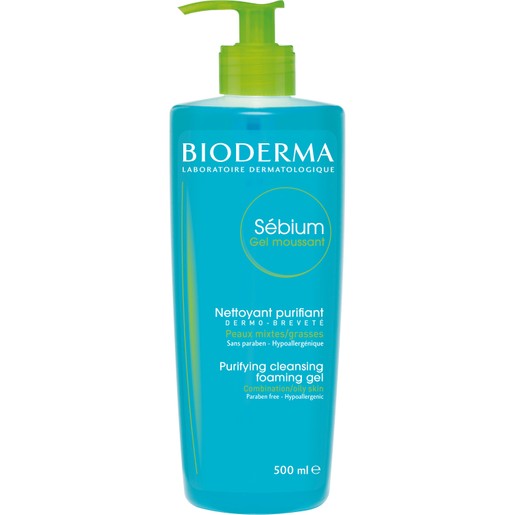 Bioderma Sebium Gel Moussant Απαλό Αφρίζον Τζελ Καθαρισμού για Μικτές & Λιπαρές Επιδερμίδες 500ml Bioderma Sebium Gel Moussant Απαλό Αφρίζον Τζελ Καθαρισμού για Μικτές & Λιπαρές Επιδερμίδες 500ml