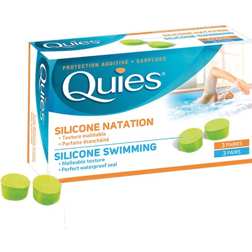 PharmaQ Quies Silicone Swimming Earplugs 3 Ζευγάρια