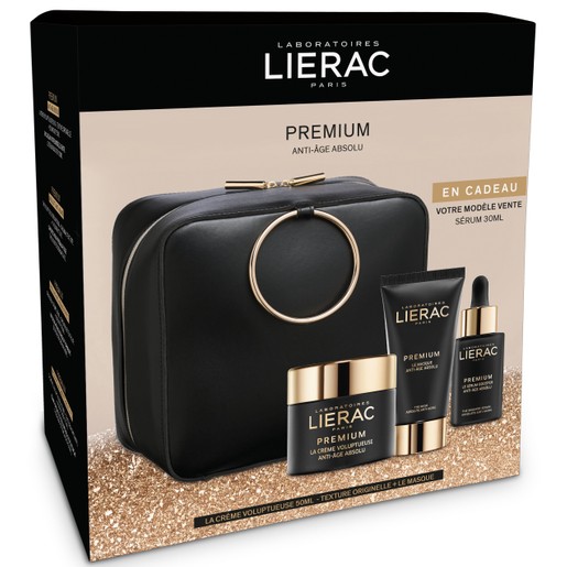 Lierac Gift Box Premium La Creme Voluptueuse 50ml, Premium La Masque 75ml & Δώρο Premium Serum 30ml & Κομψό Νεσεσέρ Lierac Gift Box Premium La Creme Voluptueuse 50ml, Premium La Masque 75ml & Δώρο Premium Serum 30ml & Κομψό Νεσεσέρ