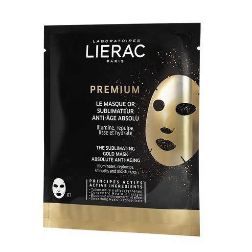 Lierac Premium The Sublimating Gold Mask Absolute Anti-Aging Χρυσή Μάσκα Απόλυτης Αντιγήρανσης 1 Τεμάχιο