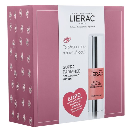 Lierac Promo Box Supra Radiance Serum Yeux Ορός Λάμψης Ματιών 15ml & Δώρο Supra Radiance Gel-Creme 15ml, Cica-Filler Serum 10ml Lierac Promo Box Supra Radiance Serum Yeux Ορός Λάμψης Ματιών 15ml & Δώρο Supra Radiance Gel-Creme 15ml, Cica-Filler Serum 10ml