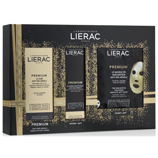 Lierac Premium Gift Set La Cure Anti-Age Absolu 30ml & Δώρο Creme Voluptueuse Original 30ml & The Sublimating Gold Mask 20ml Lierac Premium Gift Set La Cure Anti-Age Absolu 30ml & Δώρο Creme Voluptueuse Original 30ml & The Sublimating Gold Mask 20ml