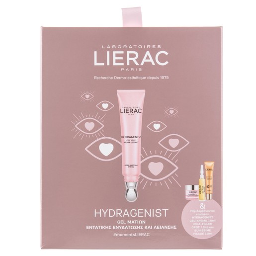 Lierac Promo Hydragenist Gel Yeux Hydra Lissant 15ml & Gel Cream Mat 10ml, Cica-Filler Serum 10ml,Sunissime Fluide Spf30, 10ml Lierac Promo Hydragenist Gel Yeux Hydra Lissant 15ml & Gel Cream Mat 10ml, Cica-Filler Serum 10ml,Sunissime Fluide Spf30, 10ml