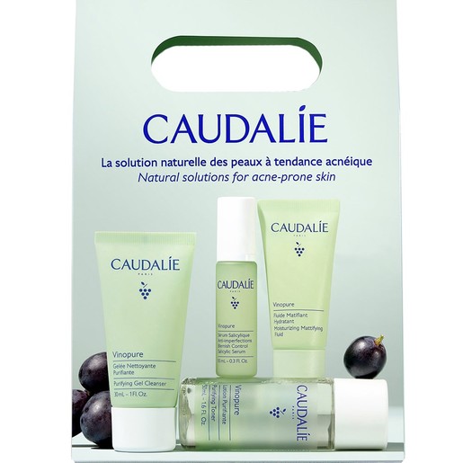 Caudalie Vinopure Promo Purifying Cleanser Gel 30ml & Toner 50ml & Blemish Control Salicylic Serum 10ml & Moisturizing Mattifying Fluid 15ml Caudalie Vinopure Promo Purifying Cleanser Gel 30ml & Toner 50ml & Blemish Control Salicylic Serum 10ml & Moisturizing Mattifying Fluid 15ml