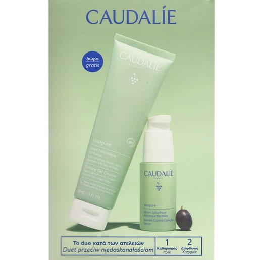 Caudalie Promo Vinopure Blemish Control Salicylic Serum 30ml & Δώρο Purifying Cleanser Gel 150ml