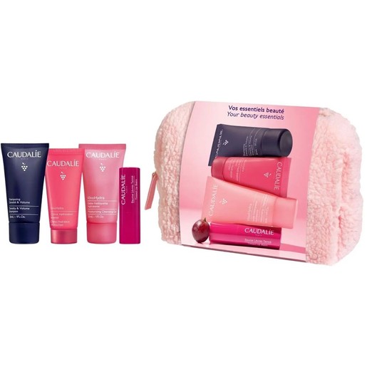 Caudalie Promo Density & Volume Shampoo 30ml & VinoHydra Moisturizing Cleansing Gel 30ml & Deep Hydration Moisturizer Dry Skin Cream 15ml & Vinotherapist Tinted Lip Balm 4,5g & Δώρο Νεσεσέρ 1 Τεμάχιο