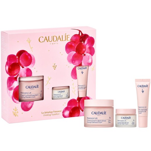 Caudalie Promo Resveratrol-Lift Instant Firming Serum 10ml & Firming Cashmere Day Cream 50ml & Firming Eye Gel Cream 5ml