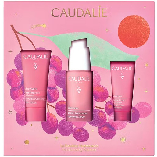 Caudalie Promo VinoHydra Moisturizing Cleansing Gel 30ml & Hyaluronic Serum 30ml & Sorbet Cream 15ml