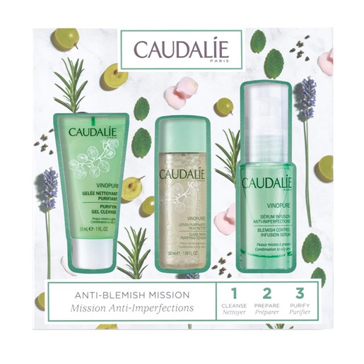 Caudalie Promo Vinopure Serum 30ml & Purifying Gel Cleanser 30ml & Clear Skin Purifying Toner 50ml Caudalie Promo Vinopure Serum 30ml & Purifying Gel Cleanser 30ml & Clear Skin Purifying Toner 50ml