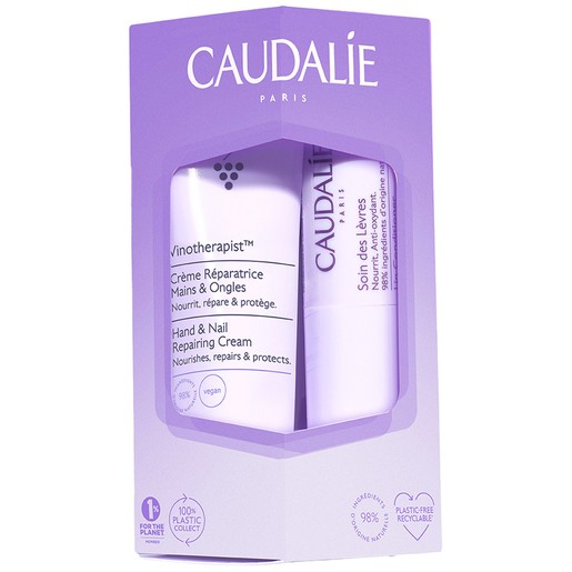 Caudalie Promo Vinotherapist Hand & Nail Repairing Cream 30ml & Lip Conditioner 4.5g
