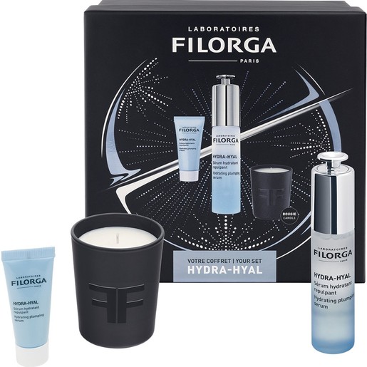 Filorga Promo Hydra-Hyal Hydrating Plumping Serum 30ml & Hydrating Plumping Cream 15ml & Scented Candle 1 Τεμάχιο
