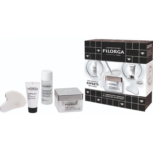 Filorga Promo Time-Filler 5XP Correction Cream 50ml & Face-Eyes Micellar Solution 50ml & Sleep & Lift Ultra Lifting Night Cream 15ml & Massage Stone 1 Τεμάχιο 