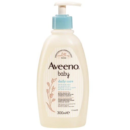 Aveeno Baby Daily Care Hair & Body Wash for Sensitive Skin 300ml Aveeno Baby Daily Care Hair & Body Wash for Sensitive Skin 300ml