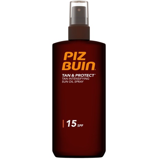 Piz Buin Tan & Protect Intensifying Sun Oil Spray Spf15, 150ml