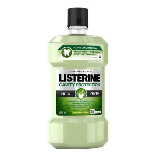 Listerine Cavity Protection Στοματικό Διάλυμα για Προστασία Από την Τερηδόνα με Πράσινο Τσάι 500ml Listerine Cavity Protection Στοματικό Διάλυμα για Προστασία Από την Τερηδόνα με Πράσινο Τσάι 500ml