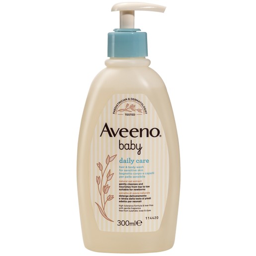 Aveeno Baby Daily Care Baby Hair & Body Wash Σαμπουάν & Αφρόλουτρο για Μωρά 300ml Aveeno Baby Daily Care Baby Hair & Body Wash Σαμπουάν & Αφρόλουτρο για Μωρά 300ml
