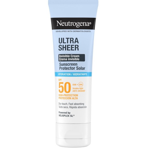 Neutrogena Ultra Sheer Hydration Sunscreen Invisible Spf50 Cream 50ml