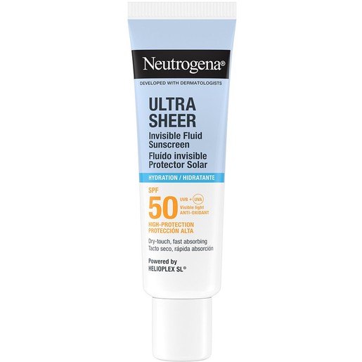 Neutrogena Ultra Sheer Hydration Sunscreen Invisible Spf50 Fluid 50ml