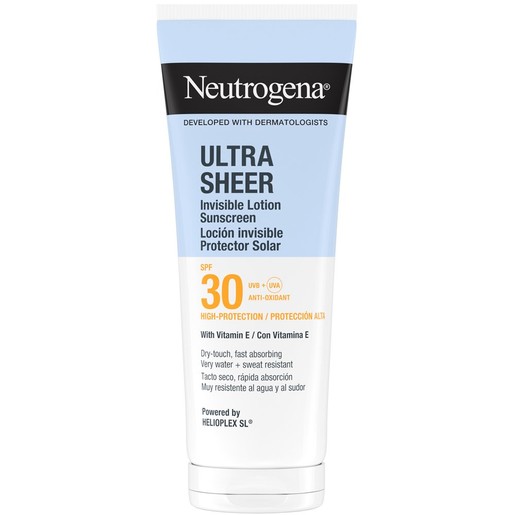 Neutrogena Ultra Sheer Sunscreen Invisible Spf30 Lotion 200ml