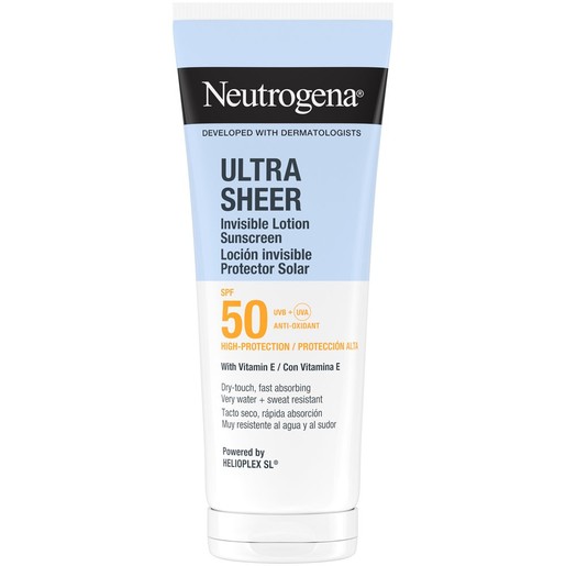 Neutrogena Ultra Sheer Sunscreen Invisible Spf50 Lotion 200ml