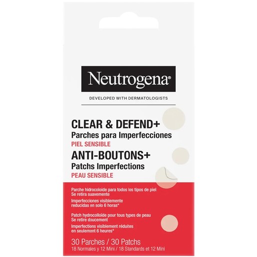 Neutrogena Clear & Defend+ Acne Patches 30 Τεμάχια