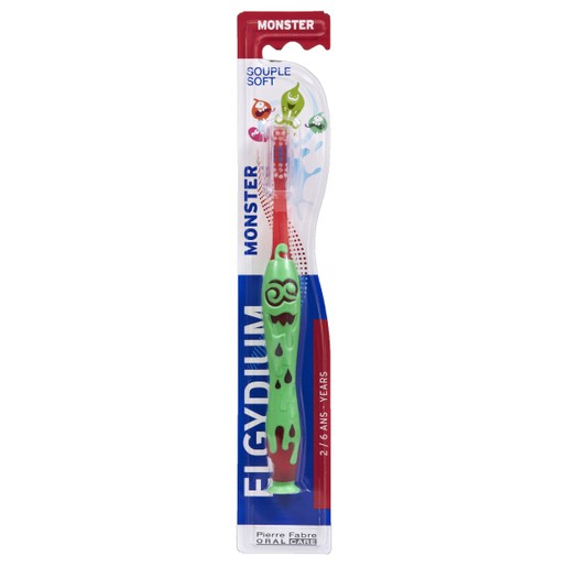 Elgydium Monster Soft 2/6 Years Παιδική Χειροκίνητη Μαλακή Οδοντόβουρτσα για Προστασία των Ευαίσθητων Ούλων & Δοντιών 1 Τεμάχιο Elgydium Monster Soft 2/6 Years Παιδική Χειροκίνητη Μαλακή Οδοντόβουρτσα για Προστασία των Ευαίσθητων Ούλων & Δοντιών 1 Τεμάχιο