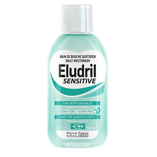 Eludril Sensitive Mouthwash for Sensitive Teeth 500ml